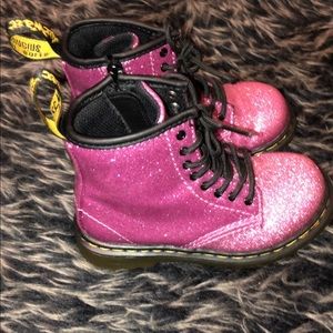 Toddler Glitter pink Dr. Martens
